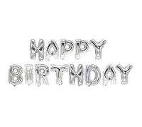 Ballon - PAPSTAR - Happy Birthday - Noir - Argenté - Décoration de fête