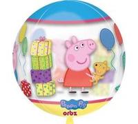 Ballon Peppa Pig Clear Orbz 38 x 40 cm