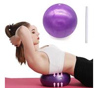 Ballon Pilates 25 cm, Balle Fitness, Ballon Paille, Petit Pilates Ball Plastique, Swiss Ball de Gym Yoga Grossesse Siege Bureau, Formation de Base & Thérapie Physique & Améliorer l'équilibre