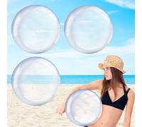 Ballon Piscine Transparent, 3 Pièces 16-Pouce Ballon de Plage Gonflable, Ballon Plage Transparente pour Été Plage Piscine Extérieur Fête Fournitures