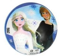 Ballon Plastique Bio Enfant 23 Cm Reine Des Neiges, Disney - Elsa, Anna, Olaf - Jeux Balle, Sport Plein Air - Set Foot Fille Et Carte