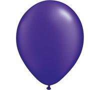 Ballon Qualatex Latex, rond, 28 cm, 100 pièces SG4586 (taille unique) (Violet mat)