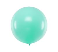 Ballon rond 1 m, vert menthe pastel clair