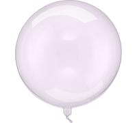 Ballon rond 40cm transparent / violet