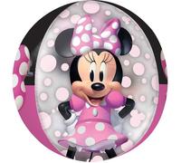 Amscan Ballon rond aluminium Orbz Minnie 40 cm Réf. 4070701 Rose