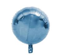 Ballon rond en aluminium bleu clair environ 45 cm - Décoration de fête de mariage à l'hélium