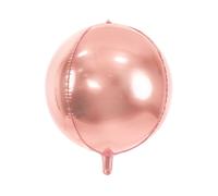Ballon rond en aluminium or rose 40 cm