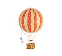 Authentic Models Montgolfière Diamètre 18 Rouge - Jouet Modèle de Montgolfière - Panier en Rotin - Enfant, Kid
