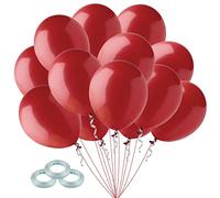 Ballon Rouge, 50 Pièce Ballons Rouge, Arche Ballon Rouge, 30 cm Ballon Anniversaire Eouge, Ballons Rouges, Decoration Anniversaire Rouge Convient pour Anniversaires Mariages Jour du Souvenir…