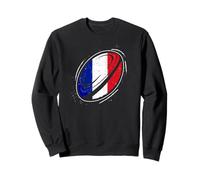 Ballon Rugby pour Fier Fan Rugby Français Un Drapeau France Sweatshirt