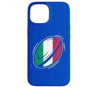 Ballon Rugby pour Fierté des Fans Italien Un Drapeau Italie Coque pour iPhone 15