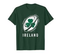 Ballon Rugby sur Irlande Trèfle pour Fier Fan Irlandais T-Shirt
