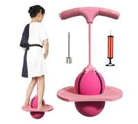 Ballon sauteur antidérapant et sûr avec poignée et pompe, ballon sauteur d'équilibre pour l'équilibre et la coordination - Pour l'intérieur et l'extérieur, jeux, fitness, sport, mouvement, loisirs