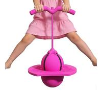 Ballon Sauteur avec Poignée - Jeu de Saut avec Pompe et Poignée Incluses,Ballon Élastique Enfant | pour Garçons, Filles et Adultes, pour l'Entraînement au Saut et à l'Équilibre, en Utilisation