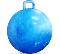 Ballon Sauteur avec Poignée pour Enfants - Ballon Sauteur Enfants de 7 à 9 Ans, Ballon Sauteur Kangourou Bleu 50 cm, Cadeau Enfants, Ballon pour s'Asseoir et Rebondir avec Pompe à Main.
