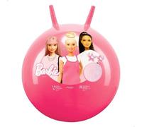 Ballon sauteur Barbie - John - Ø 45-50 cm - Rose - Poignées pour s'accrocher - Facile à gonfler - Robuste