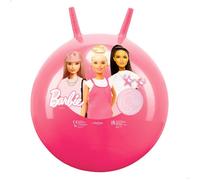 Ballon sauteur Barbie - John - Ø 45-50 cm - Rose - Poignées pour s'accrocher - Facile à gonfler - Robuste