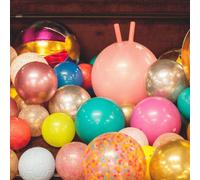 Ballon sauteur paillettes Rose
