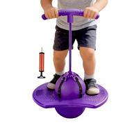 Ballon Sauteur pour ,Avec Poignée Silencieuse Antidérapant Élastique | Accessoires d'Exercice pour à Sauter | Pour Une Utilisation à la Maison, à l'École, au Parc, en Voyage, pour le Sport, les Annive