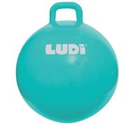 Ballon sauteur XXL bleu LUDI - A partir de 5 ans - résistant pour intérieur et extérieur