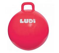 Ballon sauteur XXL LUDI Rouge - Pour enfants dès 5 ans - Résistant et polyvalent