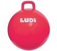 LUDI – Ballon sauteur XXL – Rouge – PVC épais – Diam. 55 cm – Dès 5 ans