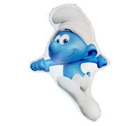 Ballon Schtroumpf en Forme de Caractère Bleu avec Chapeau Blanc