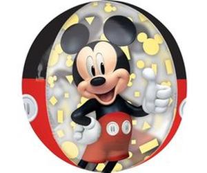 ballon sphère aluminium orbz mickey mouse 40cm - amscan 4070201 Rouge G