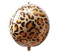 Ballon sphérique en aluminium 4D de 55,9 cm (imprimé léopard)