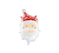 Ballon tête de Père Noël 50 x 70 cm - Blanc - Taille Unique