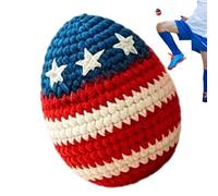 Ballon tricoté Hacky coloré 4 juillet drapeau américain portable