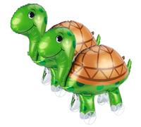 Ballon Turtle,3D Turtle Foil Ballon Debout Géant Animal Ballons Ballon Gonflable 4D en Forme de Tortue Decoration Anniversaire Jungle Décoration d'Anniversaire d'Enfant