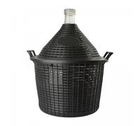 Ballon verre 20L vin fermentation + panier bouchon