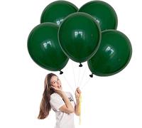 Ballon Vert Foncé,5 Pièces 18 Pouces Ballons de Baudruche,Ballon Anniversaire,Ballons Vert Foncé en Latex Mat Helium Gonflable de Fete,Mariage,Baby Shower,Anniversaire Decoration pour Femmes Garçons