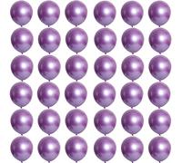 Ballon Violet,36 Pièces 5 Pouces Ballons de Baudruche,Ballon Anniversaire,Ballons Violet en Latex Métallique Helium Gonflable de Fete,Mariage,Baby Shower,Anniversaire Decoration pour Femmes Garçons