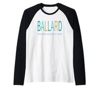 Ballon Washington Bleu Vert et Jaune Seattle Manche Raglan