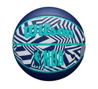 Wilson Ballon de basket NBA DRV Plus Dazzle Camo – Extérieur, Taille 7, Indigo