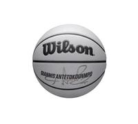 Wilson Ballon de basket NBA Player Icon – Design Antetokounmpo, Protection UV, Gris Taille 7