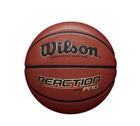 Wilson Ballon de basketball Reaction Pro Orange Taille 5 Similicuir Intérieur/Extérieur WTB10139XB05