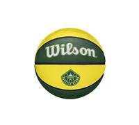 WILSON WNBA Team Tribute, Ballon de Basket, Canaux de Précision pour Une Adhérence Exceptionnelle, Surface Adaptable, Représentez Votre Equipe, Équipe: Seattle Storm, Couleur: Royal, Taille: 6