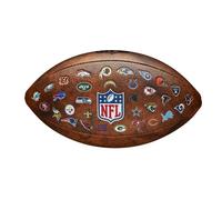 Ballon - WILSON - wtf1534xbnfl - Marron - NFL Throwback 32 Team Logo - Taille unique