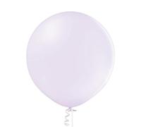 Ballon XL 60 cm en latex pastel chromé métallisé géant pour décoration d'anniversaire et fête en latex bio (Brise Lilas)
