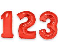 Ballon XXL Chiffres 100 cm - Rouge Chiffre : 1
