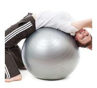 Ballon yoga, gym et pilates - gris 55cm