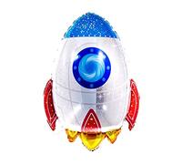 ballonfritz® Ballon fusée - Ballon XXL To the Moon 75 x 60 x 25 cm comme cadeau d'anniversaire, décoration de fête ou surprise pour l'anniversaire d'enfant