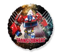 Ballonim Ballon Optimus Prime & BumblebeeTransformers - Ballon env. 45 cm - Décoration d'anniversaire - Ballon en aluminium Happy Birthday Décoration (Optimus)