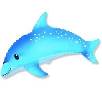 Ballonim Ballons en aluminium - Motif dauphin - Environ 80 cm - Pour décoration de fête d'anniversaire