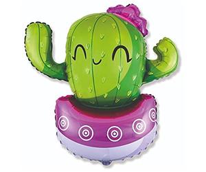 Ballonim® Cactus env. 75 cm Ballons en Aluminium Décoration de fête d'anniversaire