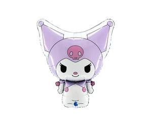 Ballonim® Kuromi Ballon en aluminium violet 61 cm Décoration de fête d'anniversaire
