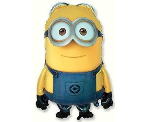 Ballonim® Minion Dave Ballon Géant XXL Env. 86 cm Ballons Gonflables